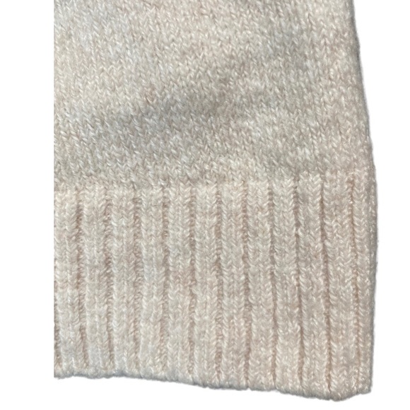 Cowl Neck Sweater, Soft Cotton Wool Blend, Ribbed Cuffs, Natural Color Chelsea28 - Picture 9 of 14